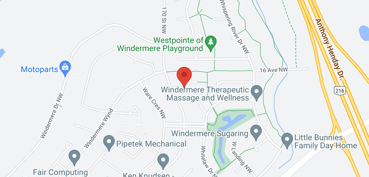 map of 605 WINDERMERE CO NW